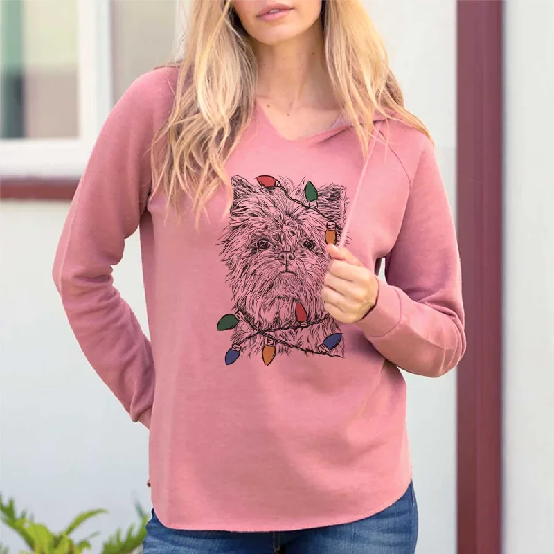 Christmas Lights Alvin the Affenpinscher - Cali Wave Hooded Sweatshirt Hoodie with Pocket Utility Practical Christmas Lights Alvin the Affenpinscher - Cali Wave Hooded Sweatshirt Hoodie with Pocket Utility Practical