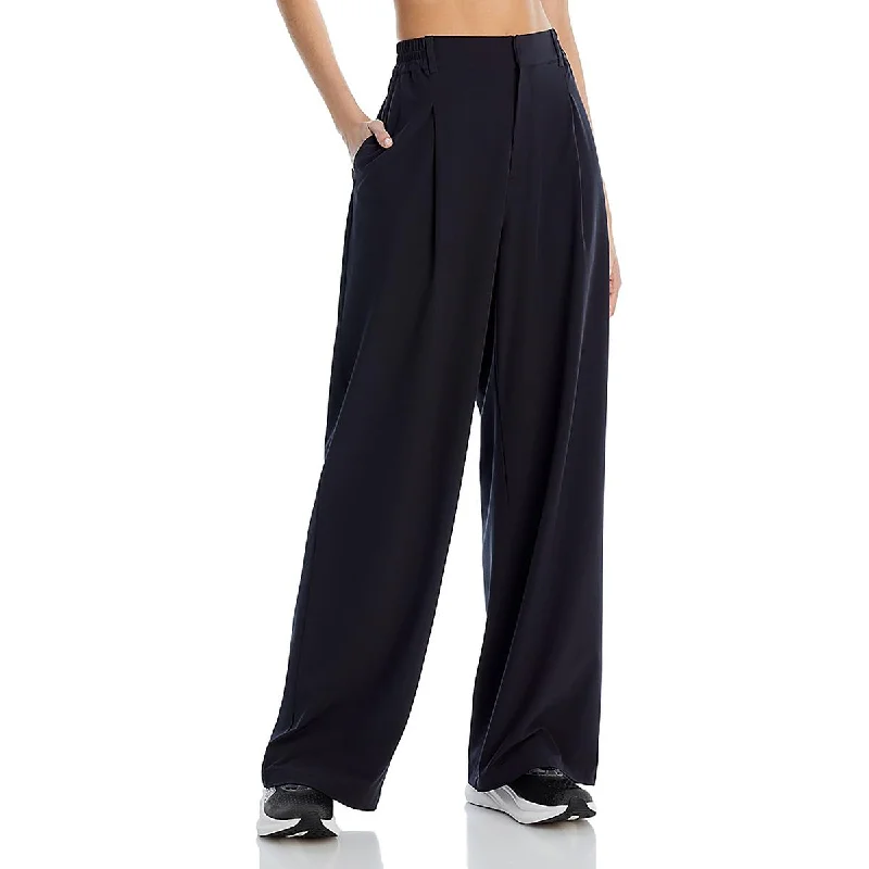 Alo Womens Stretch Pockets High-Waisted Pants Comfortable Jogger Trousers