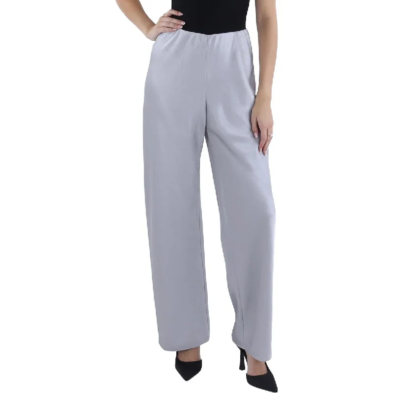 Vince Womens High Rise Wide Leg Straight Leg Pants Soft Cotton Pants