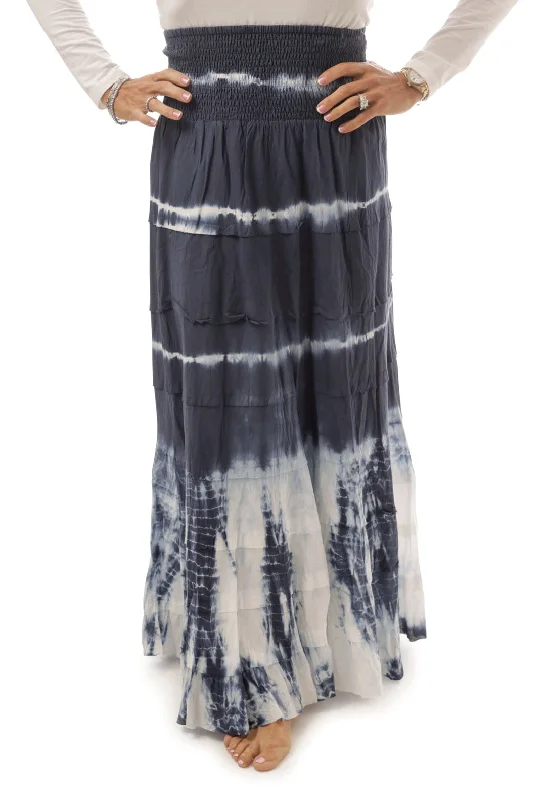 Paper Parachute Tie Dye Layered Maxi Skirt slim fit skirt