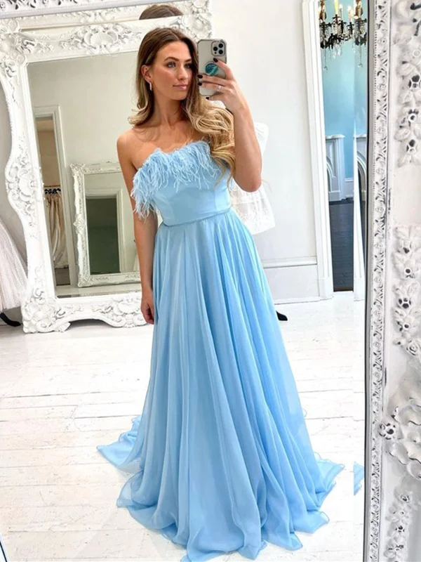 Strapless Blue Long Prom Dresses, Strapless Blue Long Formal Graduation Dresses Tunics Sophisticated sleek Strapless Blue Long Prom Dresses, Strapless Blue Long Formal Graduation Dresses Tunics Sophisticated sleek