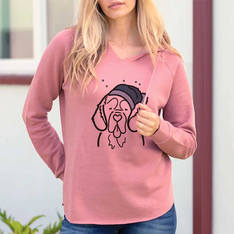Frosty Clumber Spaniel - Cali Wave Hooded Sweatshirt Hoodie with Patch Decorative Personalized Frosty Clumber Spaniel - Cali Wave Hooded Sweatshirt Hoodie with Patch Decorative Personalized
