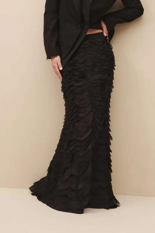 Everlasting Love Skirt | Black wool skirt warm