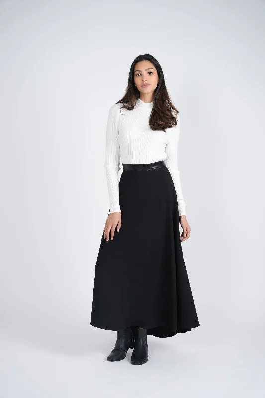 Maxmrkt 2 Panel Skirt cashmere skirt fine