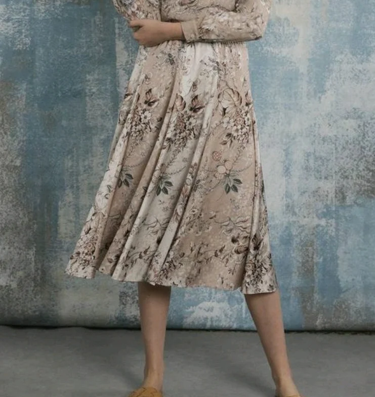 Carlucci Printed Skirt cashmere skirt soft