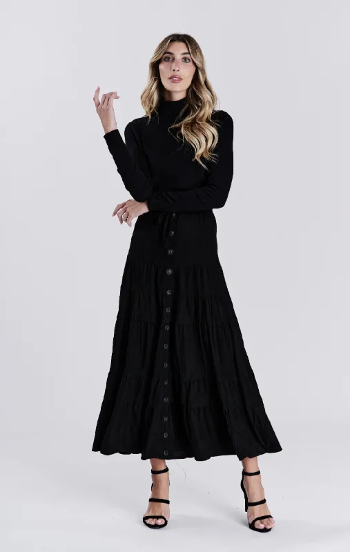 Parcelle Faux Layered Skirt linen skirt relaxed