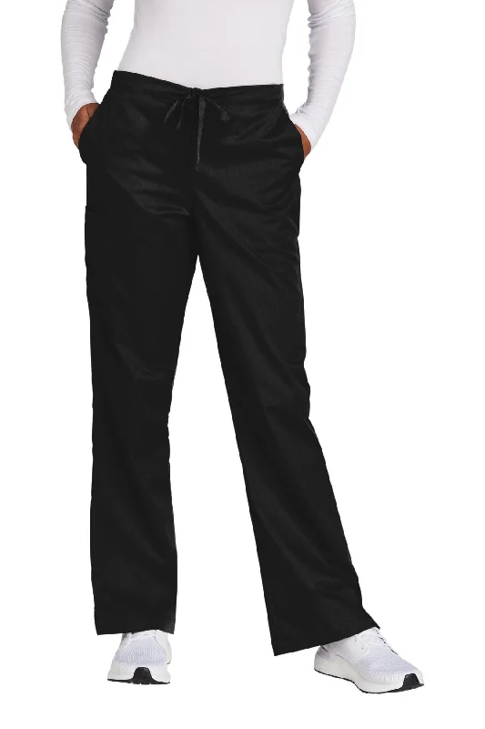 Wink Women's Petite WorkFlex Flare Leg Cargo Pant Comfortable Jogging Pants