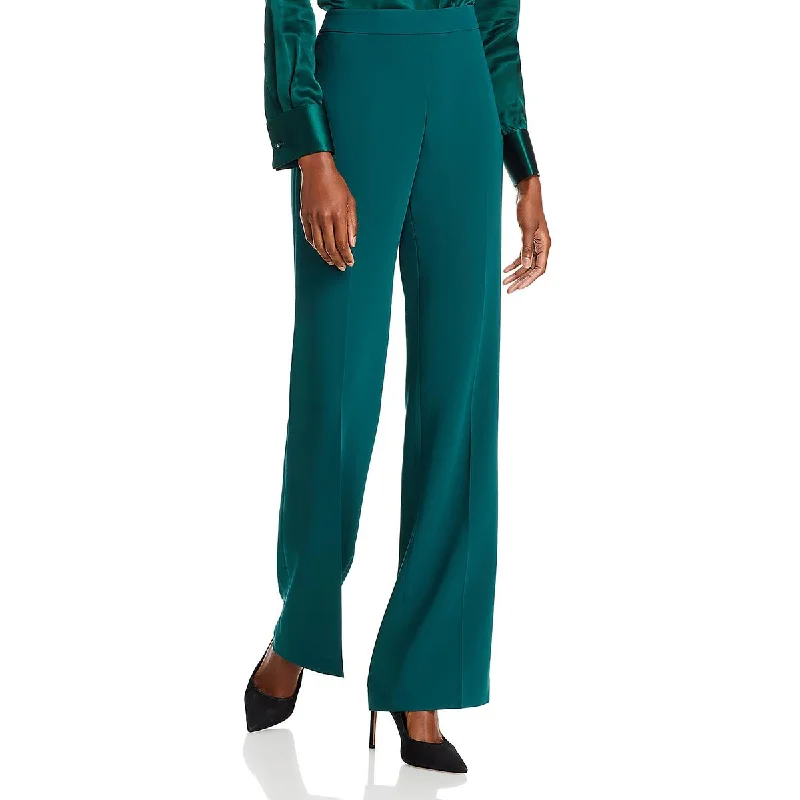 Lafayette 148 New York Womens Gates High Rise Business Wide Leg Pants Fashionable Jogger Pants