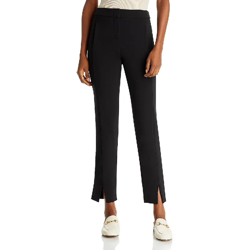 BCBGMAXAZRIA Womens Office Slim Fit Ankle Pants Slim-Fit Khaki Pants