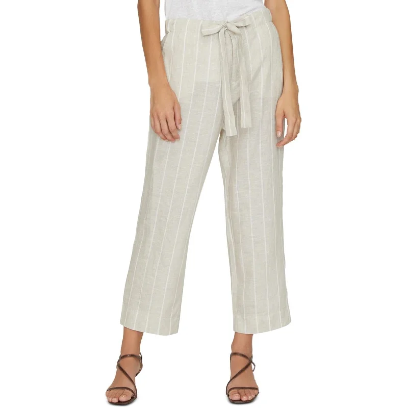 Sanctuary Womens The Shayne Linen Hampton Stripe Palazzo Pants Soft Stretch Trousers