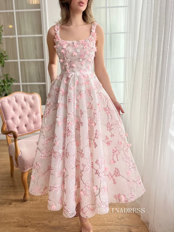 Dusty Pink Square Neck Midi Prom Dress 3D Flower Lace Tulle Party Dress JKL3130 Turtleneck Warm Winter Dusty Pink Square Neck Midi Prom Dress 3D Flower Lace Tulle Party Dress JKL3130 Turtleneck Warm Winter