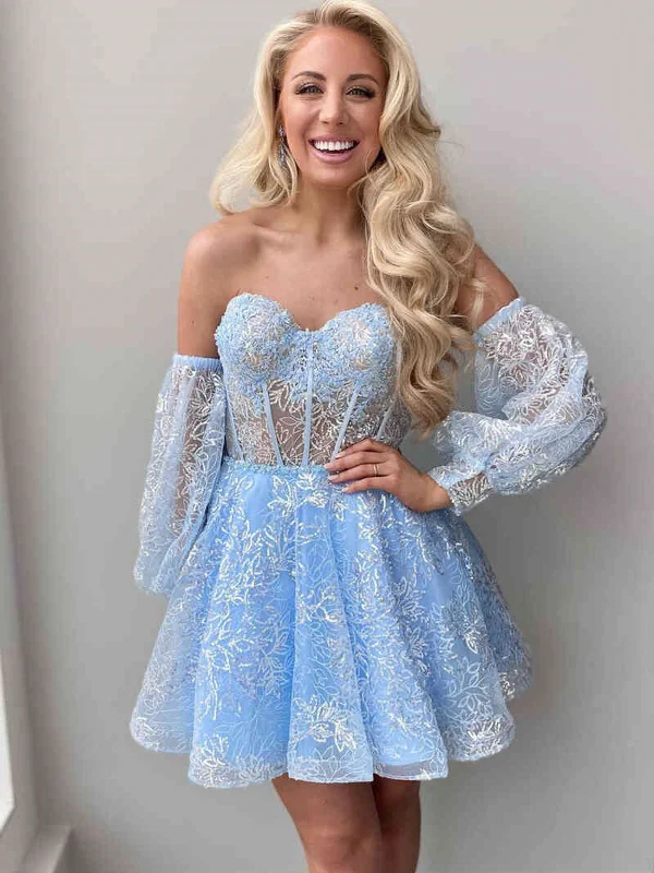 Short Sleeves Short Blue Black Champagne Red Lace Prom Dresses, Short Sleeves Short Lace Formal Homecoming Dresses Crew Neckline Casual Short Sleeves Short Blue Black Champagne Red Lace Prom Dresses, Short Sleeves Short Lace Formal Homecoming Dresses Crew Neckline Casual