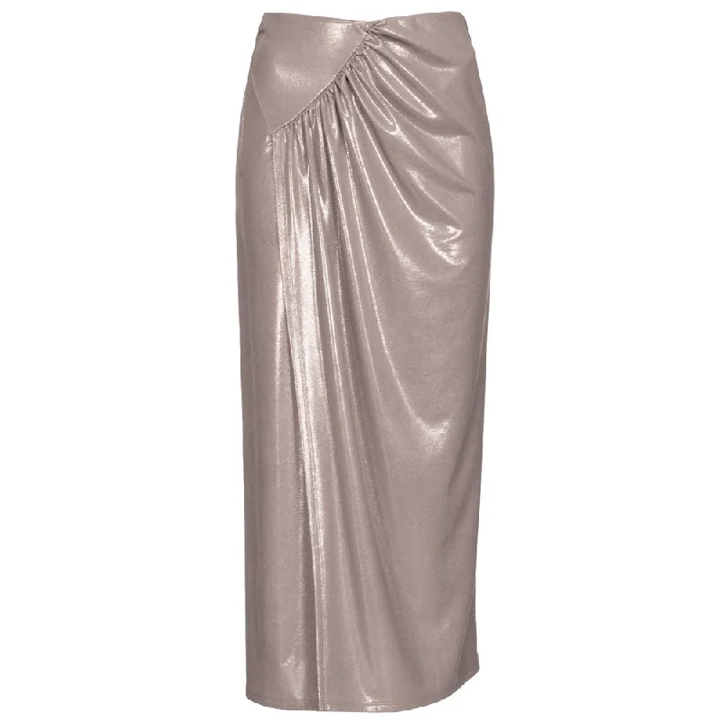 PINKO Beige Polyester Skirt linen skirt relaxed