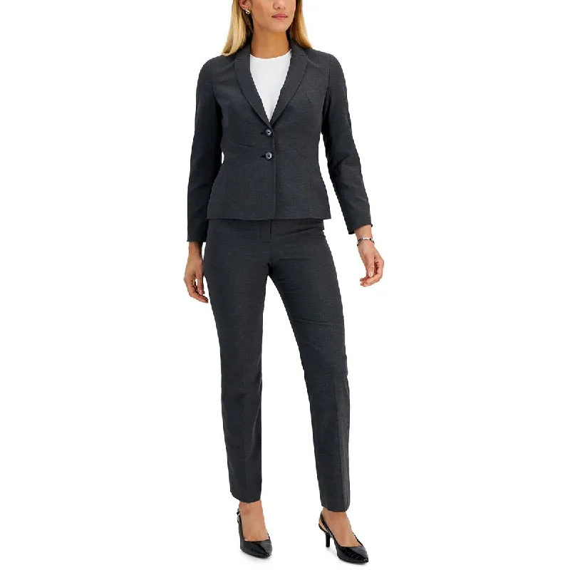 Le Suit Womens Petites Knit Straight Leg Dress Pants Formal Slim Pants