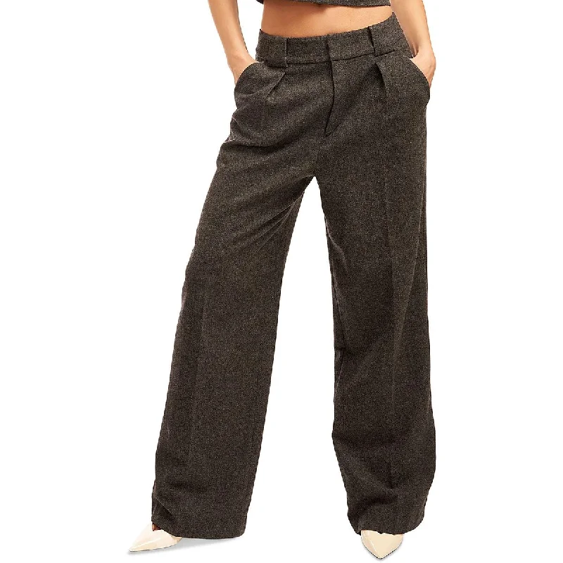 Equipment Femme Womens Owen Pleated Work Wear Wide Leg Pants Classic Straight-Leg Pants