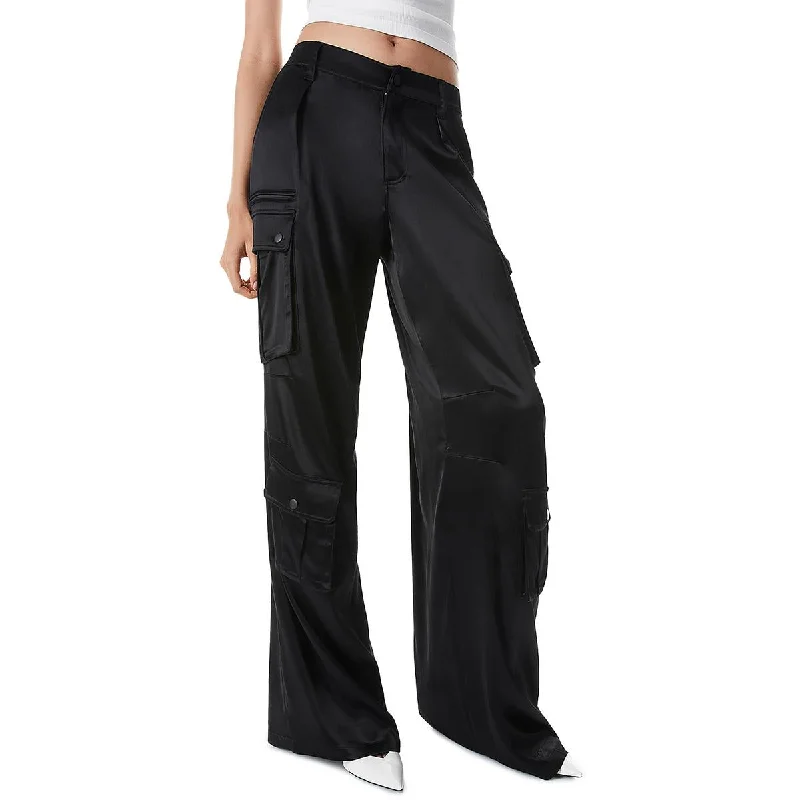 Alice and Olivia Womens Cargo Wide Leg Cargo Pants Formal Wide-Leg Pants
