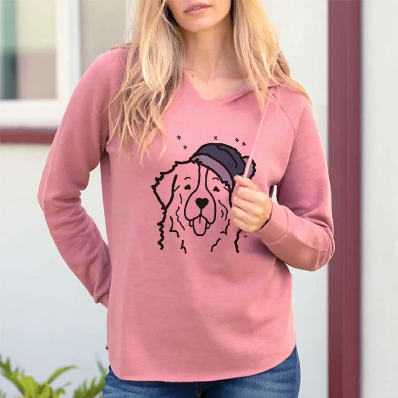 Frosty Bernese Mountain Dog - Cali Wave Hooded Sweatshirt Hoodie with Rhinestones Sparkly Elegant Frosty Bernese Mountain Dog - Cali Wave Hooded Sweatshirt Hoodie with Rhinestones Sparkly Elegant
