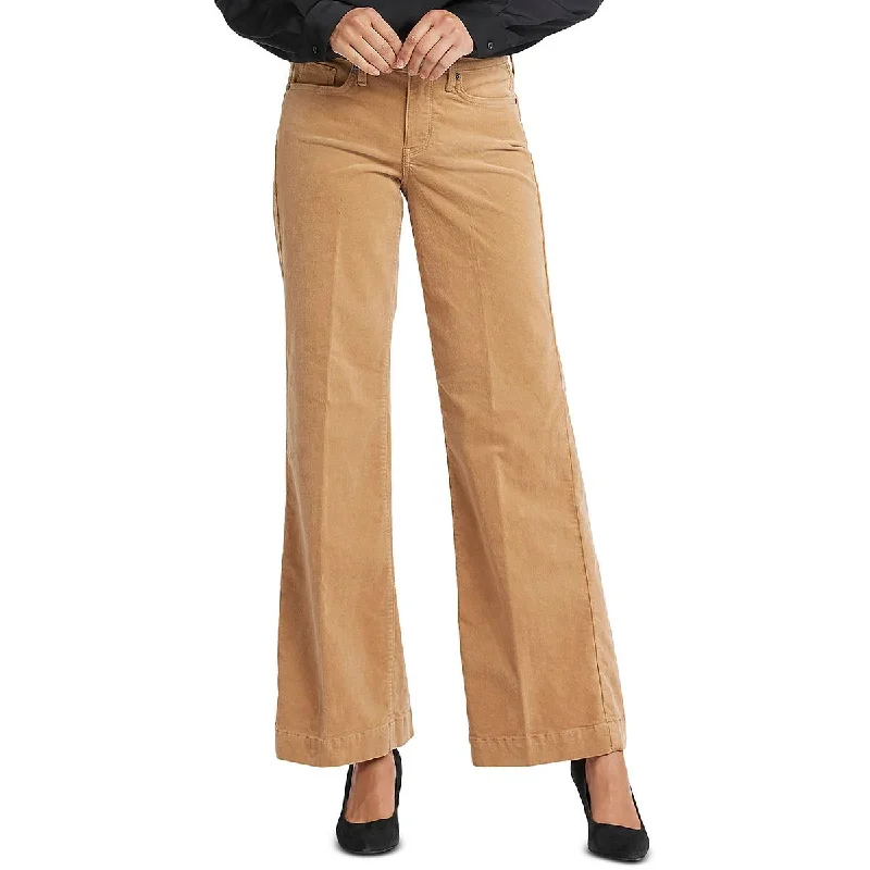 NYDJ Womens Corduroy Wide Leg Wide Leg Pants Classic Pleated Pants