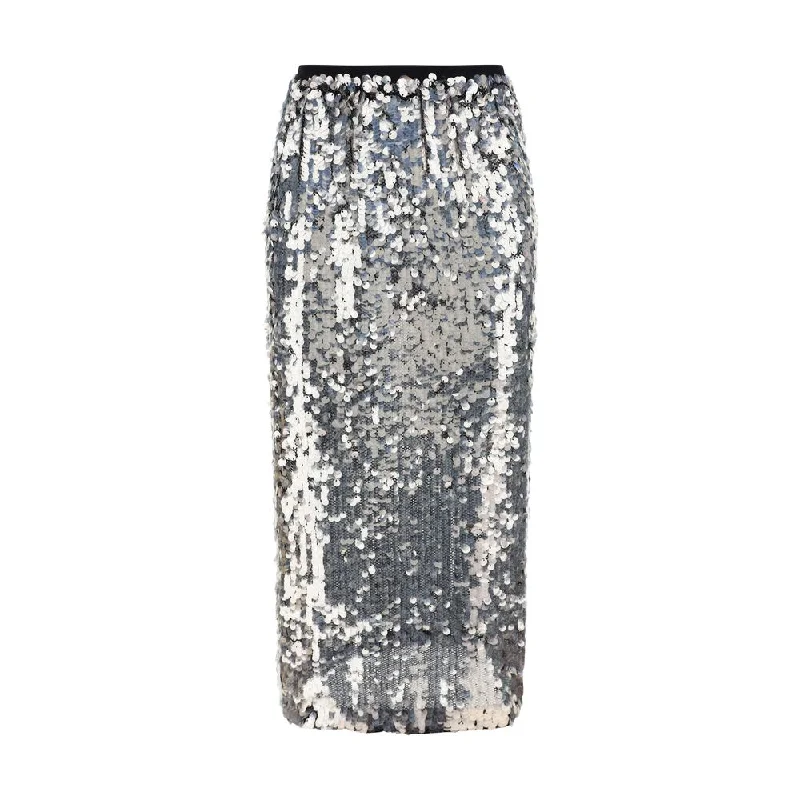 PINKO Skirt ribbed skirt waist