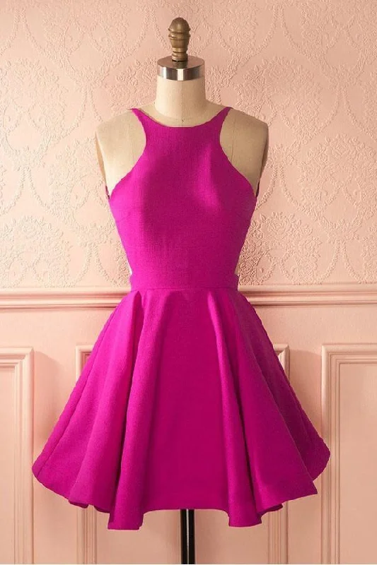 Cute Hot Pink Backless Short Homecoming Dress Party Dress PG141 Tunics Fashionable trendy Cute Hot Pink Backless Short Homecoming Dress Party Dress PG141 Tunics Fashionable trendy