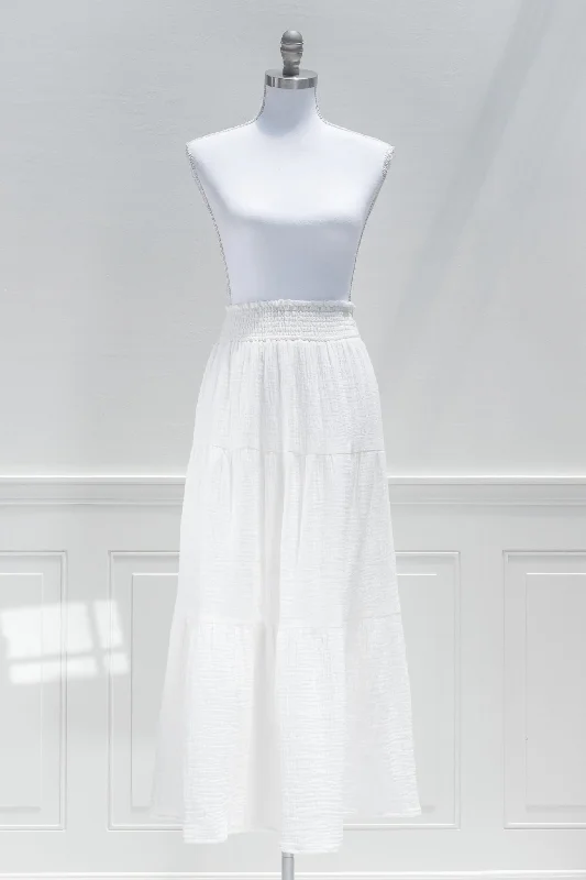 Calliope Cotton Maxi Skirt wool skirt thick