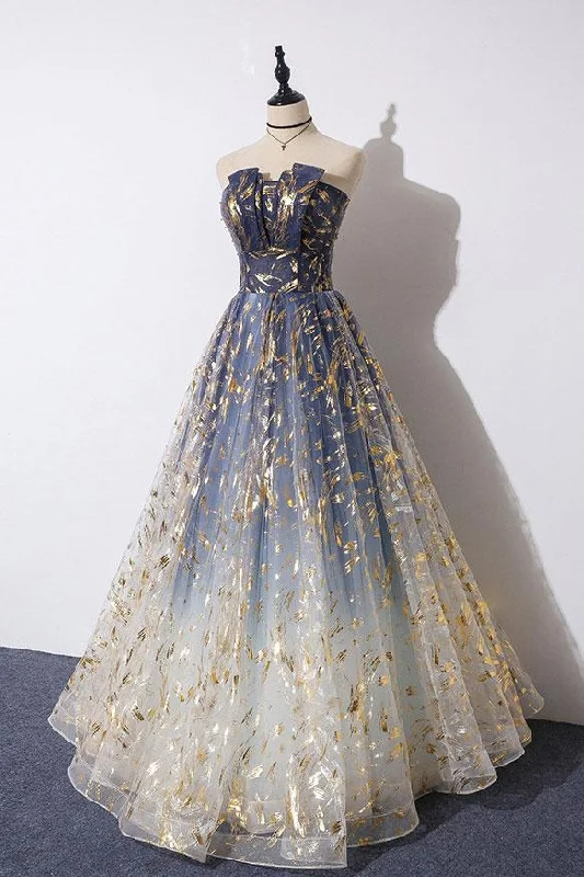 Unique A-line Strapless Ombre Long Prom Dress Stunning Party Dress N2553 Tunics Chinos classic Unique A-line Strapless Ombre Long Prom Dress Stunning Party Dress N2553 Tunics Chinos classic