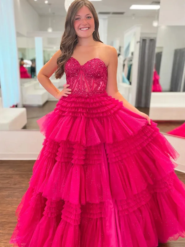 Pink Red Blue Purple Black Lace Prom Dresses, Layered Long Lace Formal Evening Dresses Tunics Distressed trendy Pink Red Blue Purple Black Lace Prom Dresses, Layered Long Lace Formal Evening Dresses Tunics Distressed trendy