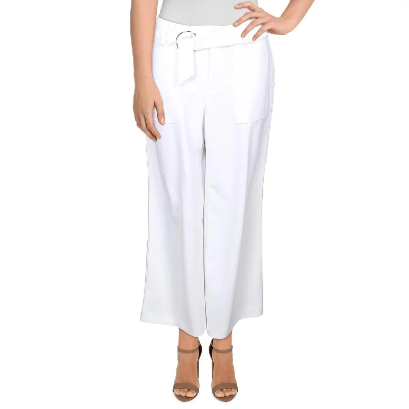 INC Womens Utility Pocket Wide Leg Pants Stretch Fit Pants