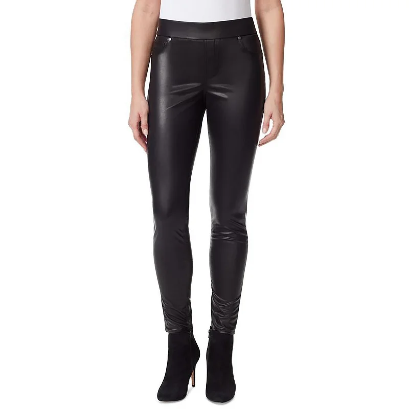 Gloria Vanderbilt Womens Avery Faux Leather Slim Skinny Pants Comfortable Jogging Pants Gloria Vanderbilt Womens Avery Faux Leather Slim Skinny Pants Comfortable Jogging Pants