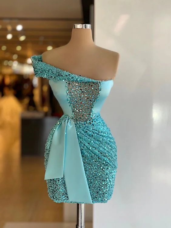 Ocean blue beaded short dress mini party dress Homecoming Dress,DS4153 Tunics Fall fleece Ocean blue beaded short dress mini party dress Homecoming Dress,DS4153 Tunics Fall fleece