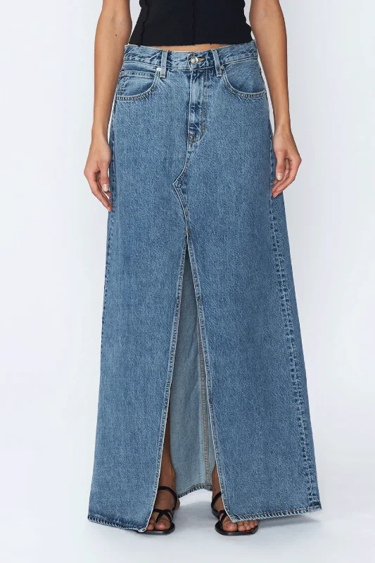 Dallas Maxi Skirt | Hard Times silk skirt luxurious