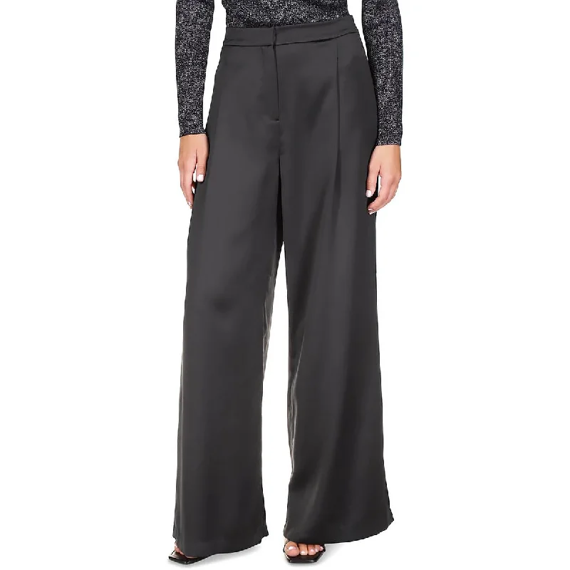 MICHAEL Michael Kors Womens Casual Wide Leg Dress Pants Modern Bootcut Pants