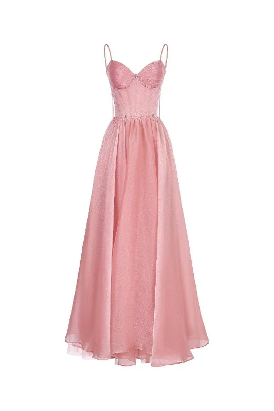 The Wings A-line Spaghetti Strap Chiffon Floor Length Dress Tunics Luxurious high-end The Wings A-line Spaghetti Strap Chiffon Floor Length Dress Tunics Luxurious high-end