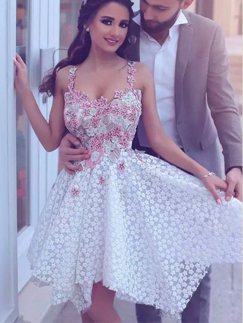 Lace Beautiful Homecoming Dresses Spaghetti Straps Short Prom Dress Party Dress JK691 Tunics Distressed trendy Lace Beautiful Homecoming Dresses Spaghetti Straps Short Prom Dress Party Dress JK691 Tunics Distressed trendy