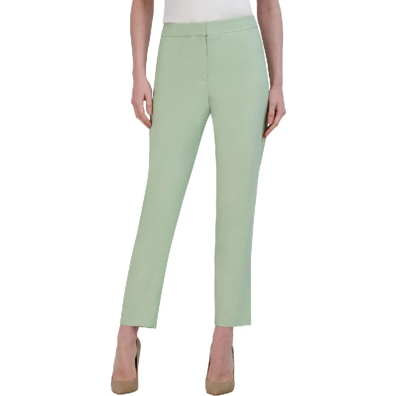 BCBGMAXAZRIA Womens Linen Blend Office Dress Pants Comfy High-Waist Jeans