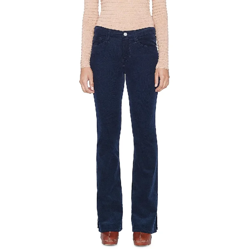 FRAME Womens Boot Cut High Rise Bootcut Pants Casual Drawstring Pants