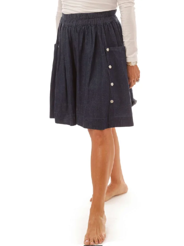 Paper Parachute Snap Pockets Skirt velvet skirt plush