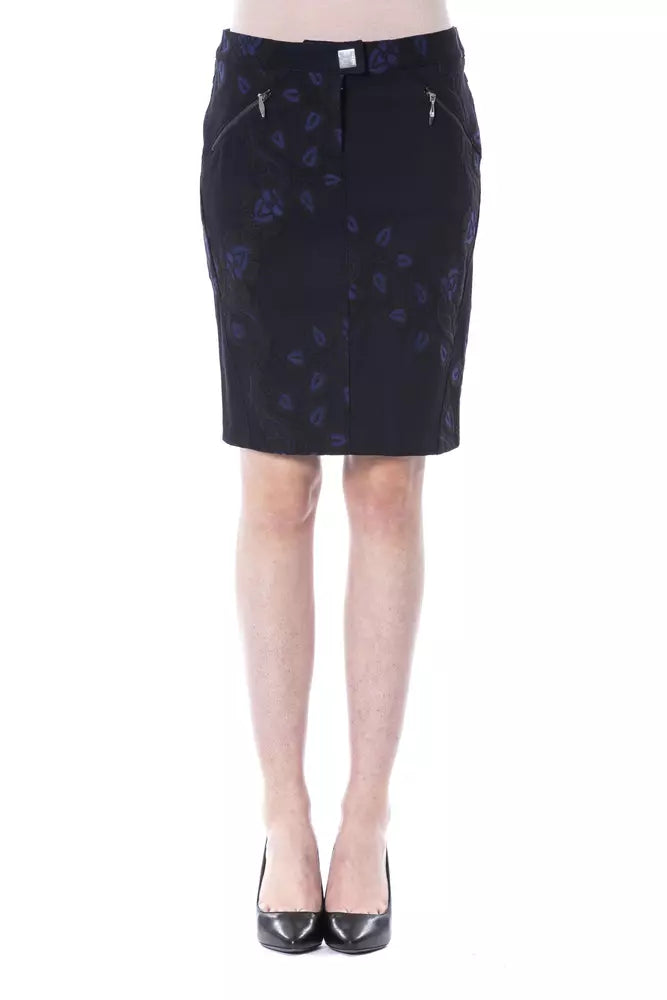 BYBLOS Blue Cotton Women Skirt boho skirt vibe
