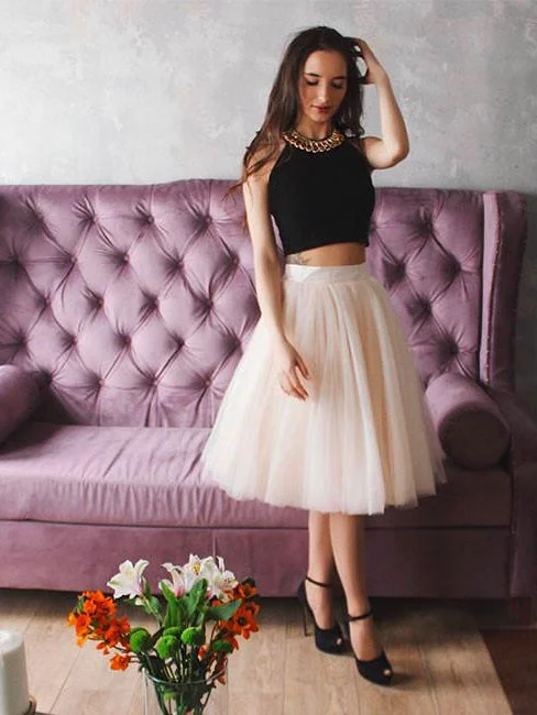 Two Piece Black Homecoming Dress Sexy Halter Tulle Short Prom Dress Party Dress JK397 Tunics Hiking breathable Two Piece Black Homecoming Dress Sexy Halter Tulle Short Prom Dress Party Dress JK397 Tunics Hiking breathable
