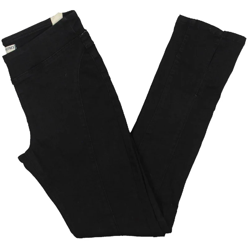 We The Free Womens Mid-Rise Slit Ankle Pants Soft Stretch Leggings