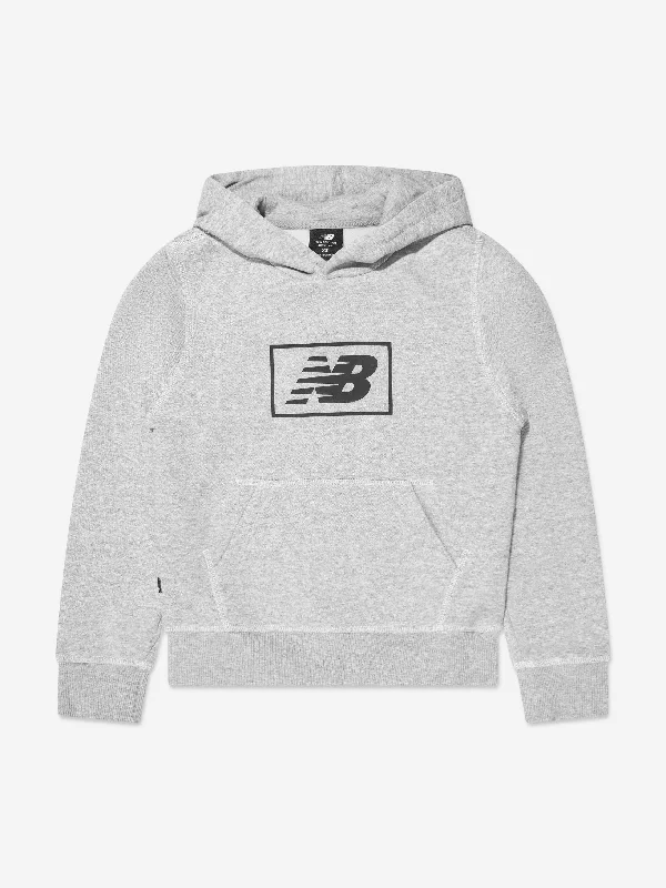 New Balance Kids Essentials Brushed Back Hoodie in Grey Hoodie with Sequins Glamorous Eye-catching New Balance Kids Essentials Brushed Back Hoodie in Grey Hoodie with Sequins Glamorous Eye-catching