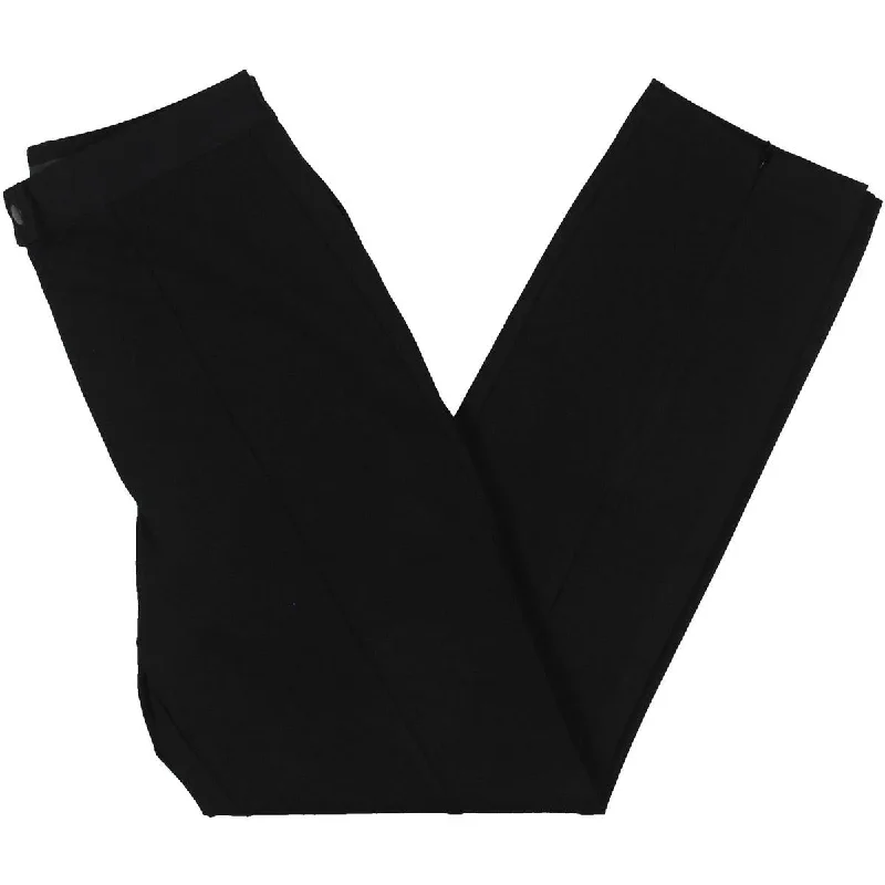 Sanctuary Womens High Rise Pintuck Straight Leg Pants Formal Stretch Pants