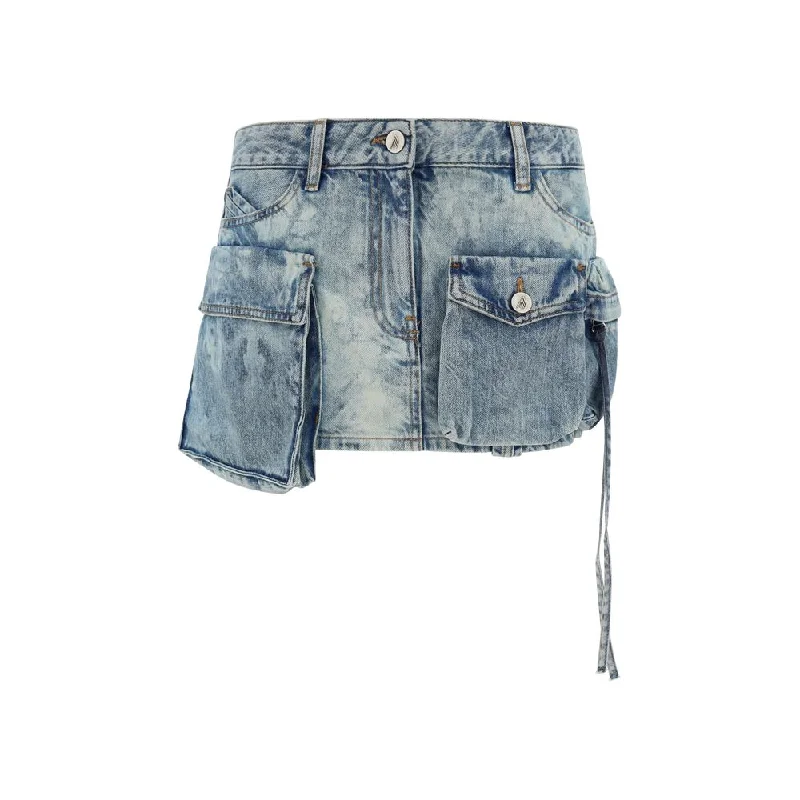 The Attico Denim Mini Skirt maxi skirt elegant