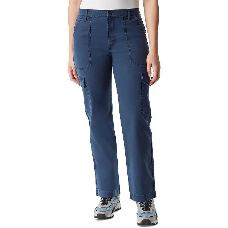 BASS OUTDOOR Womens Cargo High Rise Cargo Pants Comfy Athletic Pants