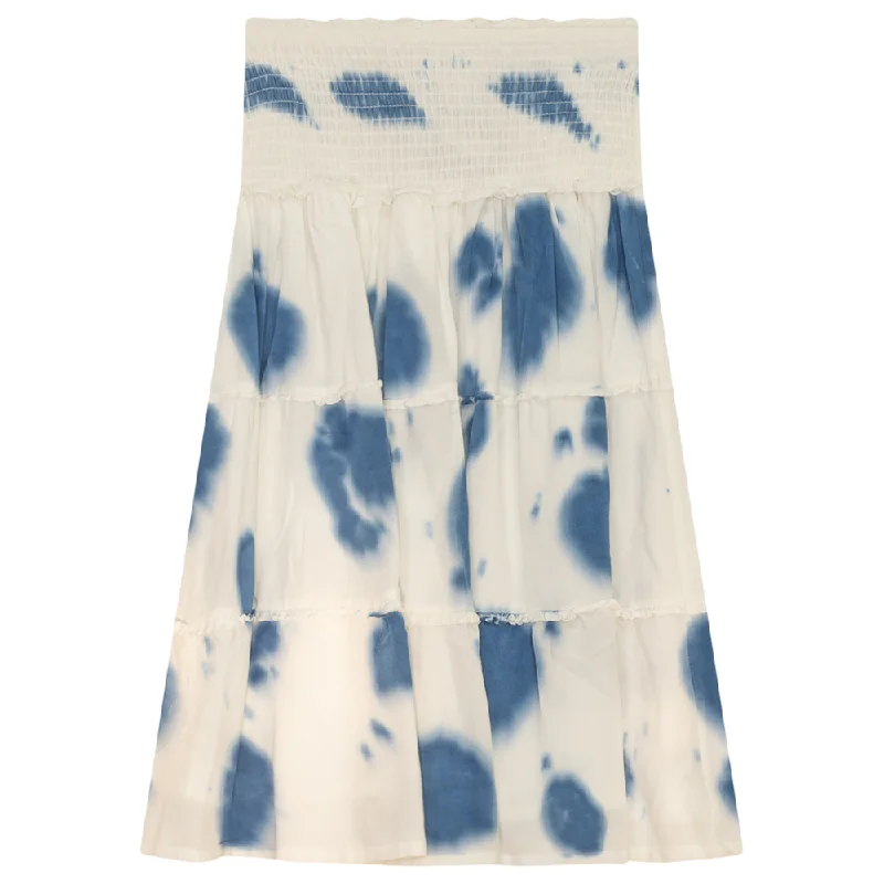 Noni Tie Dye Tiered Skirt chiffon skirt delicate