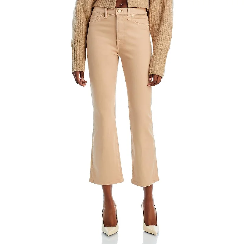 7 For All Mankind Womens High Waist Slim Straight Leg Pants Trendy Wide-Legged Trousers 7 For All Mankind Womens High Waist Slim Straight Leg Pants Trendy Wide-Legged Trousers