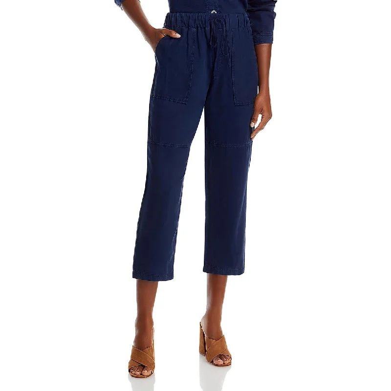 Bella Dahl Womens Utility Tie Waste Ankle Pants Elegant Dress Pants