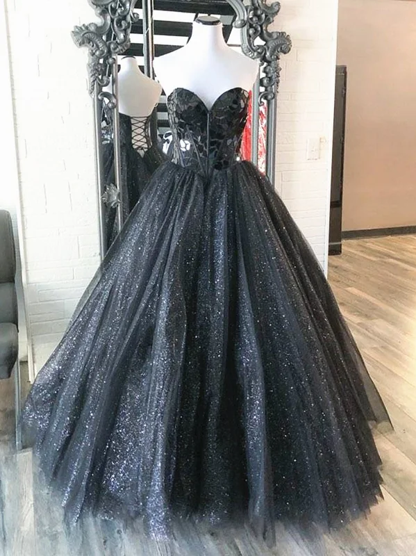 Sweetheart Neck Black Blue Long Beaded Prom Dresses, Black Blue Long Formal Evening Dresses Tunics Stylish elegant Sweetheart Neck Black Blue Long Beaded Prom Dresses, Black Blue Long Formal Evening Dresses Tunics Stylish elegant