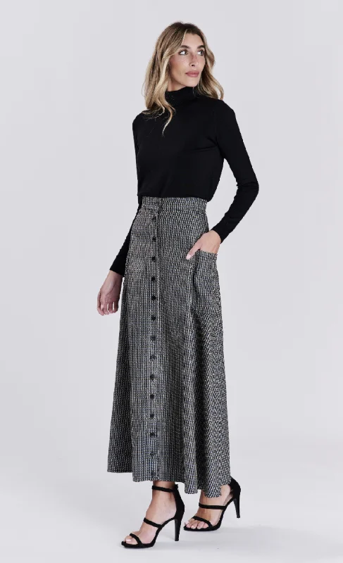 Pascal Button Down Aline Skirt wool skirt breathable