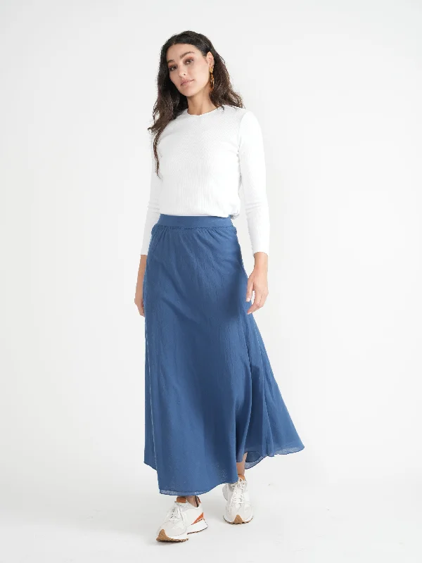 Red Myth Maxi Gauze Skirt denim skirt trendy